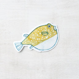 Pufferfish Sticker: Waterproof Vinyl Ocean Animal Art Decal