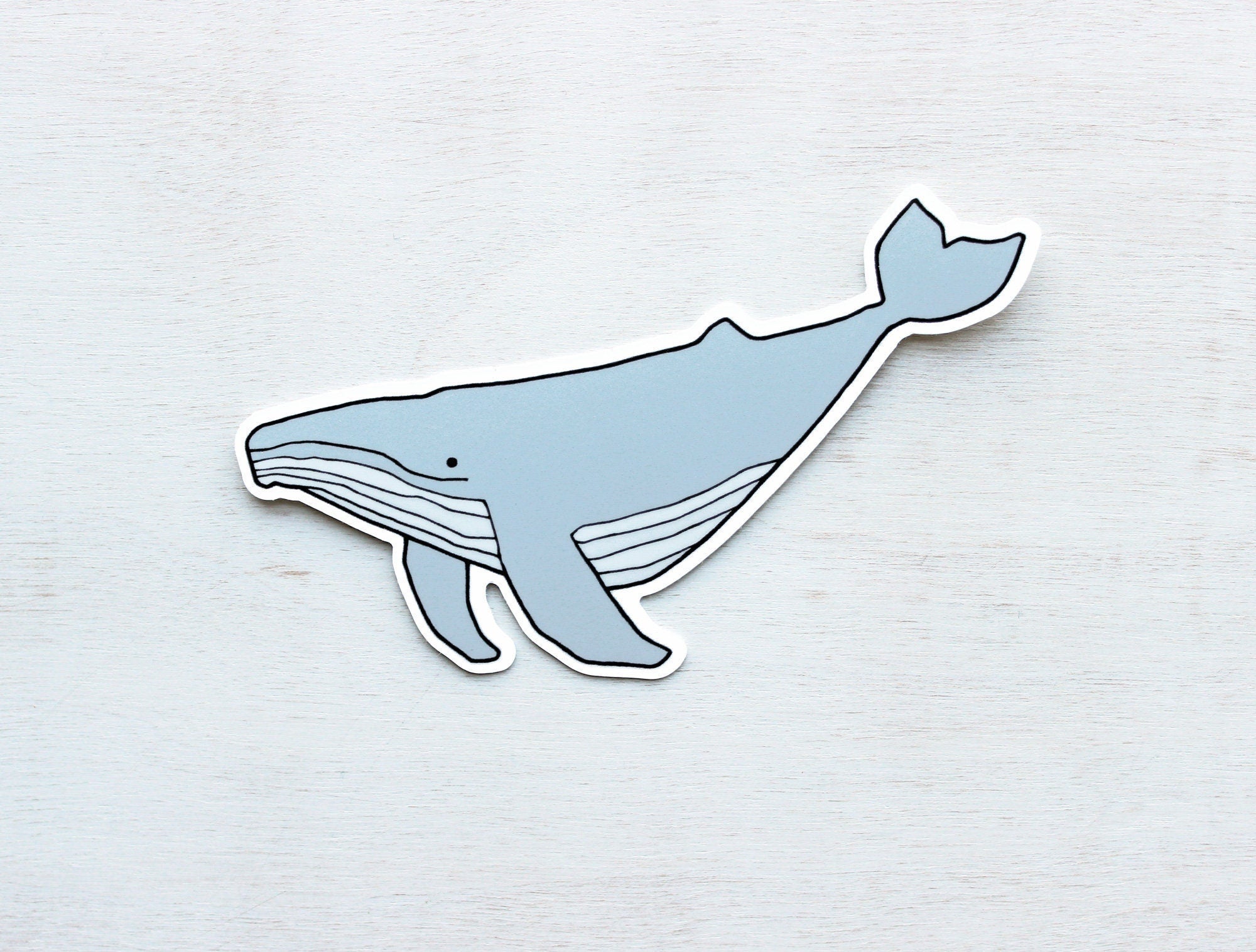 Humpback Whale Sticker: Waterproof Vinyl Ocean Art Decal