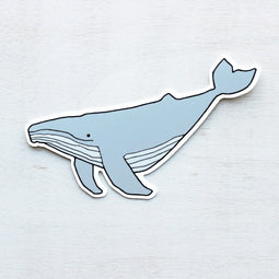Humpback Whale Sticker: Waterproof Vinyl Ocean Art Decal