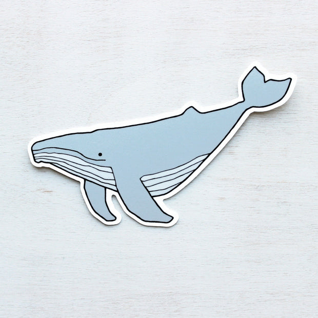 Humpback Whale Sticker: Waterproof Vinyl Ocean Art Decal
