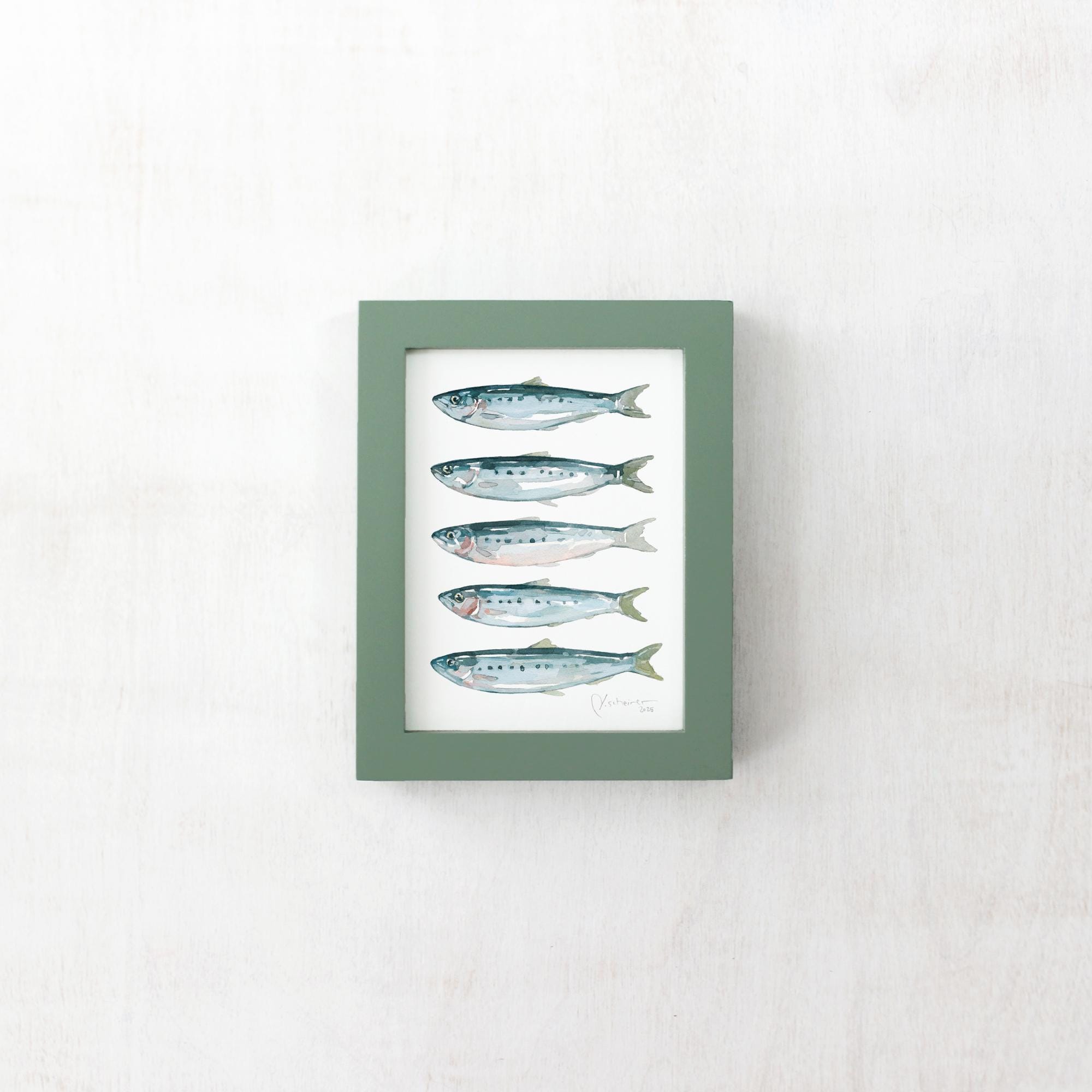 Framed Mini Sardines Print