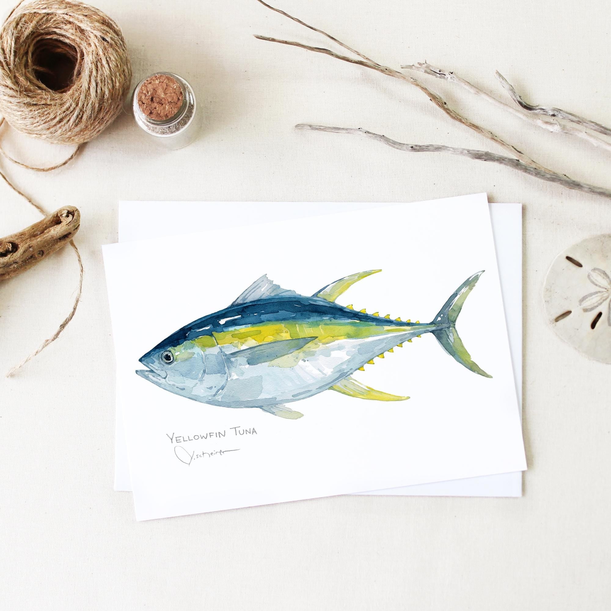 Fish Watercolor Card Set