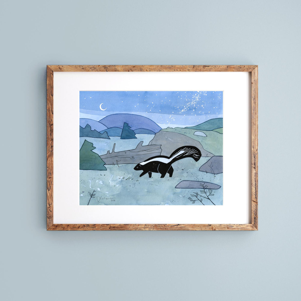Skunk Art Print