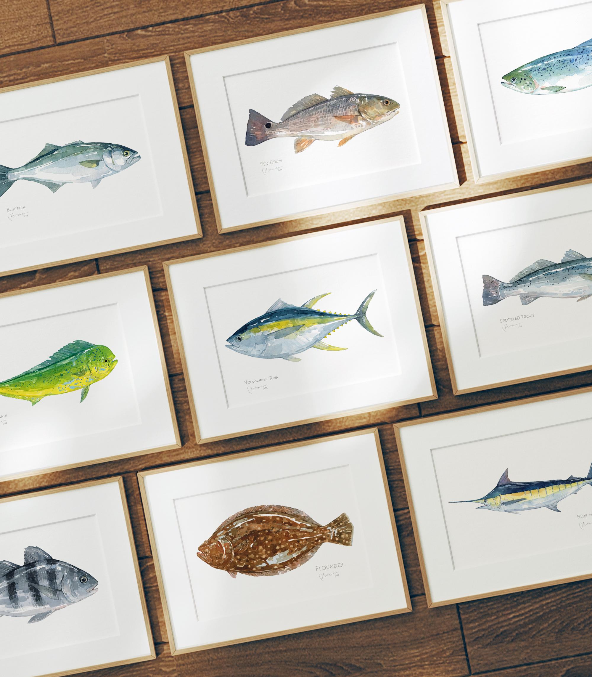 Yellowfin Tuna Print