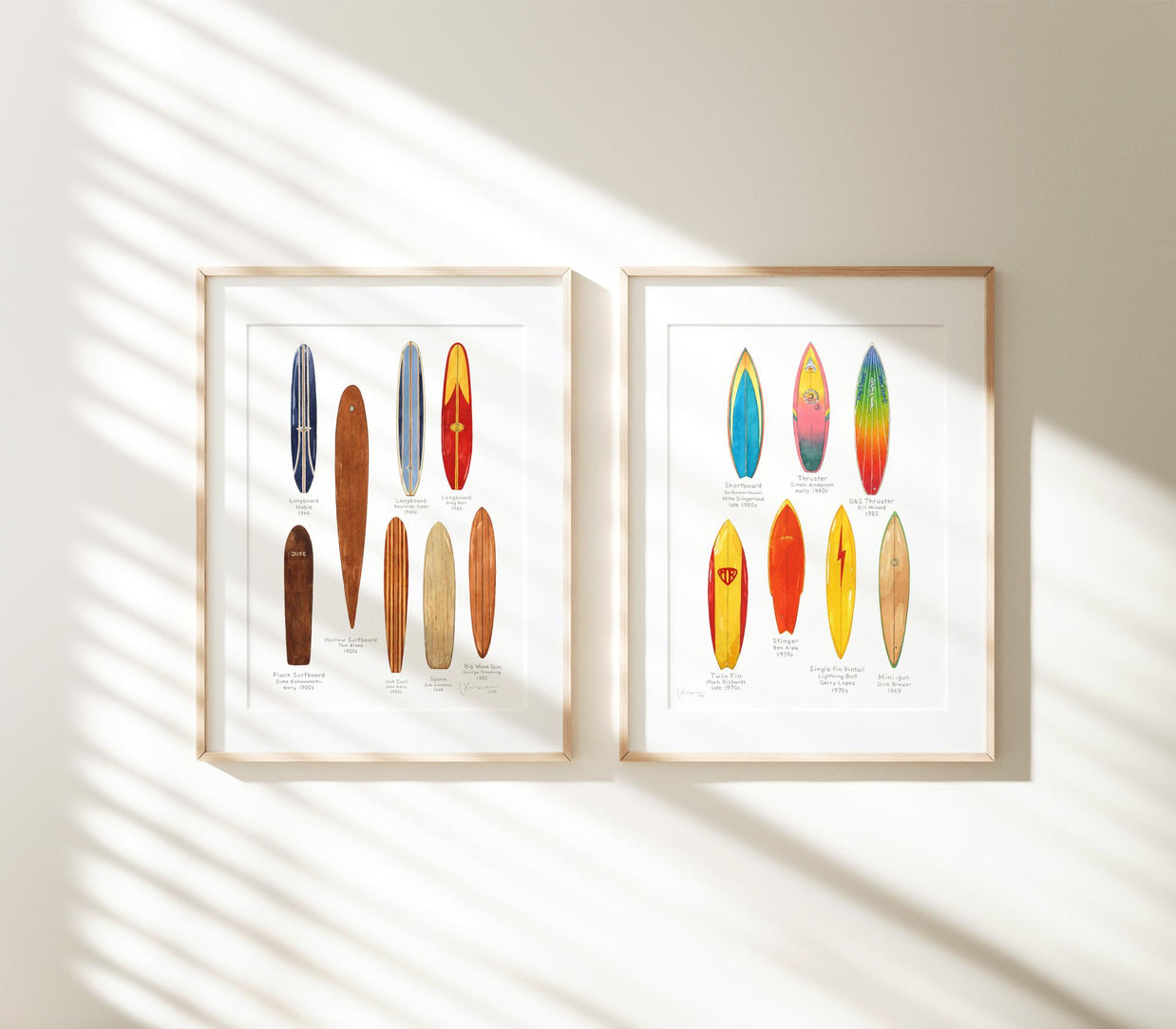 Surfboards Print Set