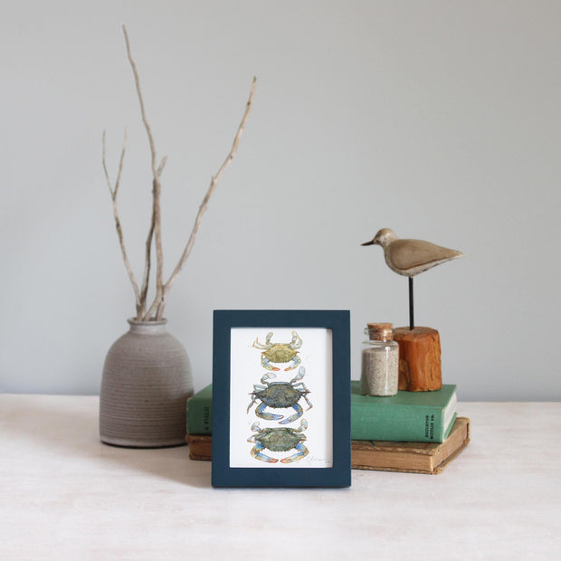 Framed Mini Blue Crabs Print
