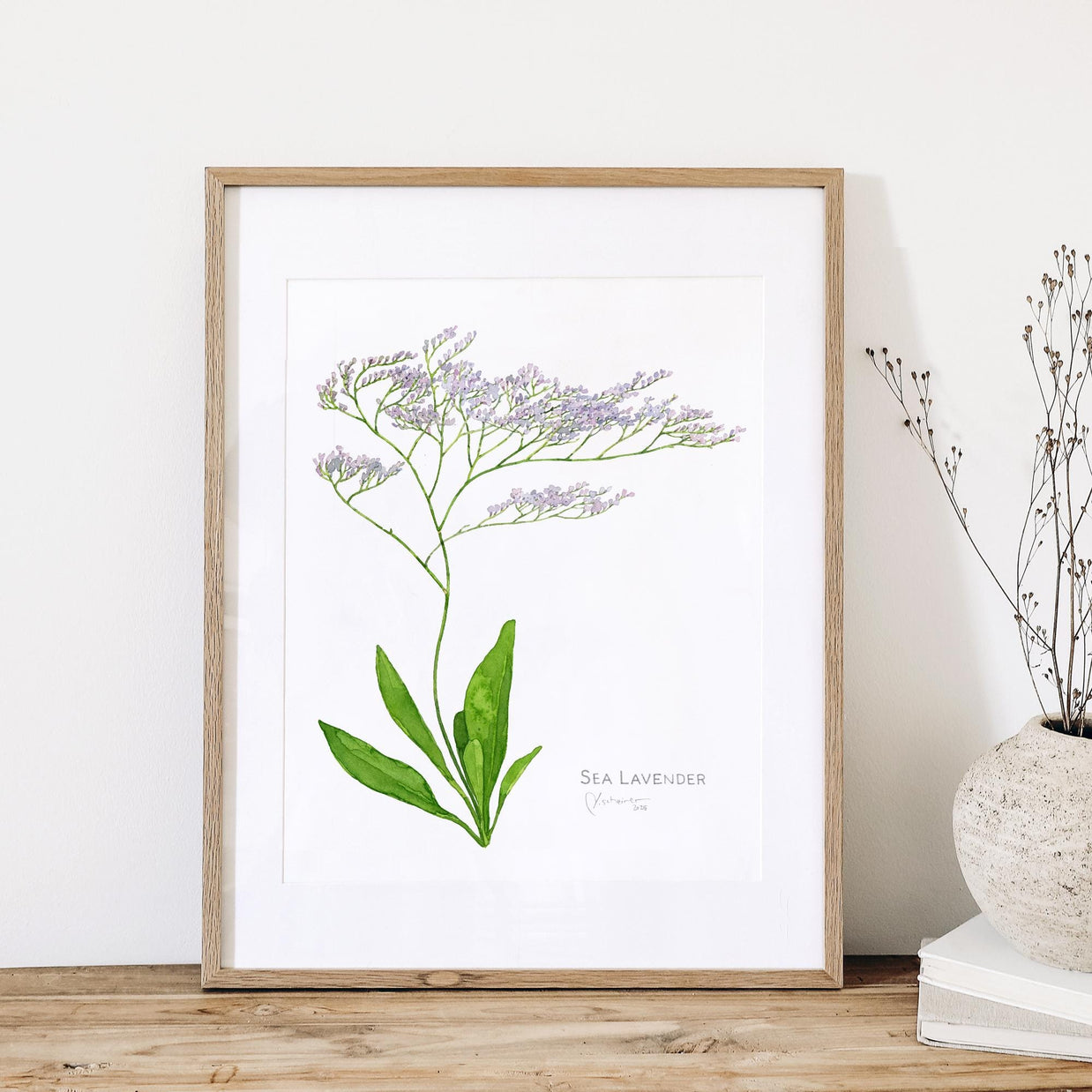 Sea Lavender Botanical Print
