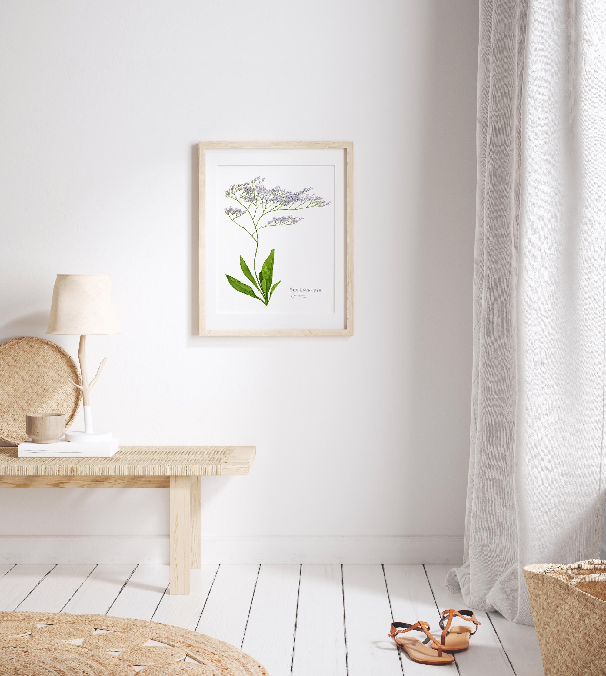 Sea Lavender Botanical Print