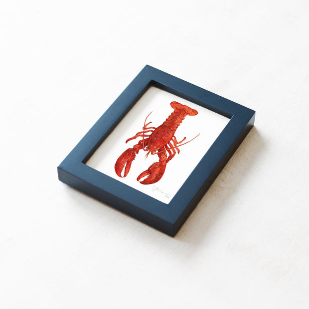 Framed Mini Lobster Watercolor Print