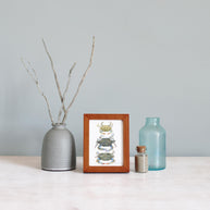 Framed Mini Blue Crabs Print