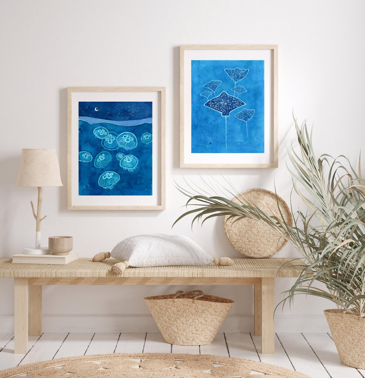 Bioluminescent Jellyfish Print