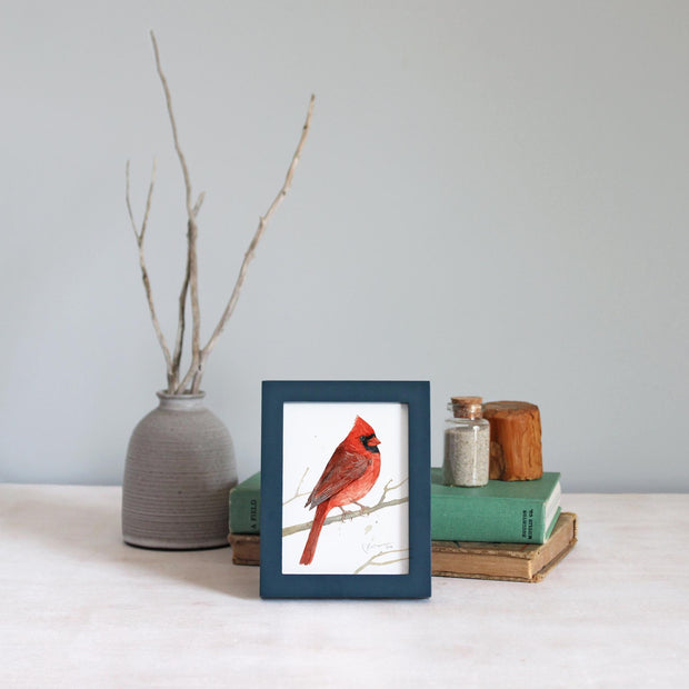 Framed Mini Male Cardinal Print