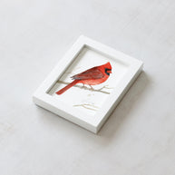 Framed Mini Male Cardinal Print