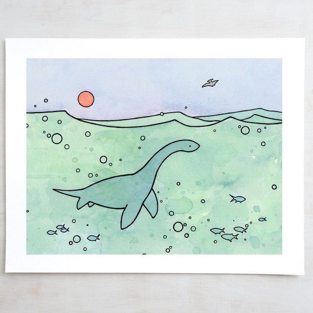Plesiosaur Print