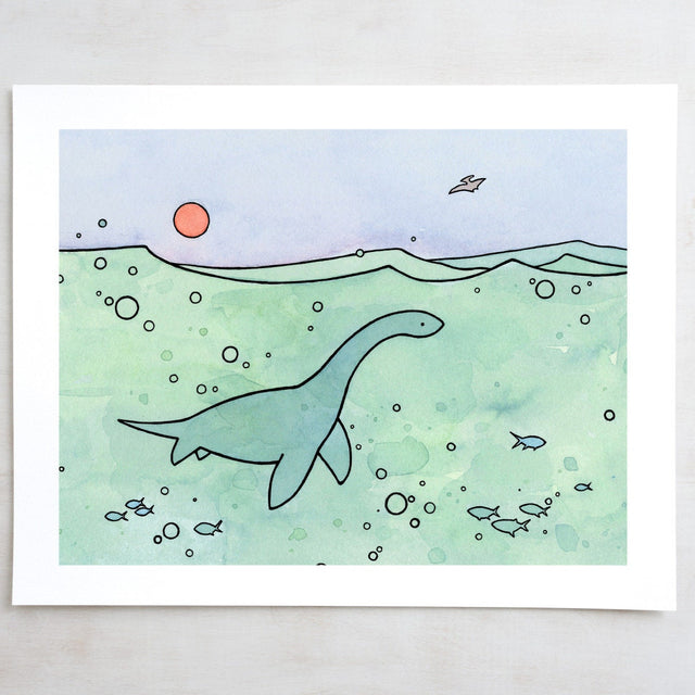 Plesiosaur Print