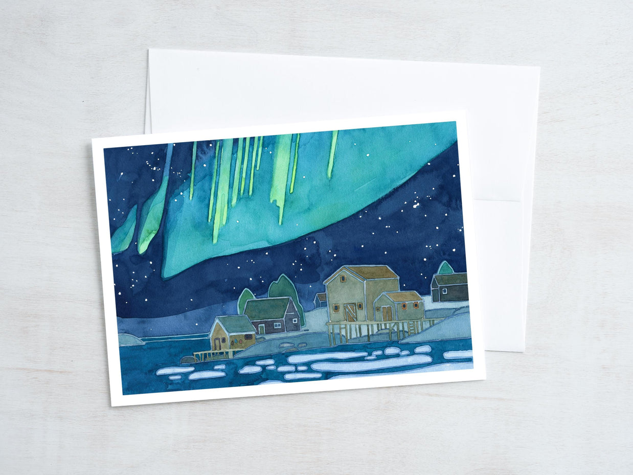 Nautical Northern Lights Christmas Card Set III