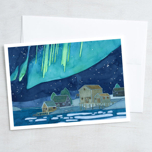 Nautical Northern Lights Christmas Card Set III