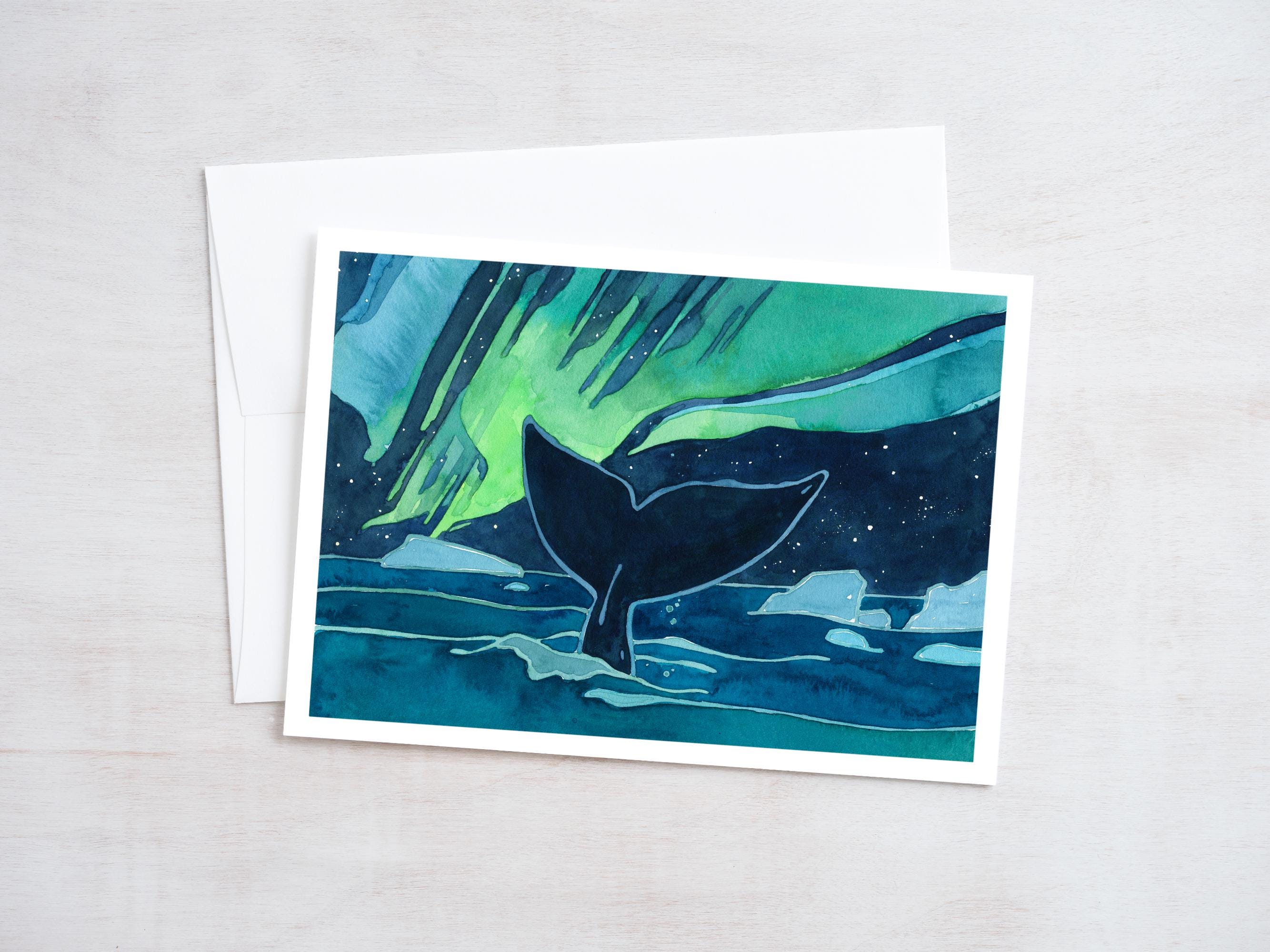 Nautical Northern Lights Christmas Card Set III
