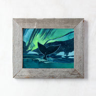 Bowhead Whale Northern Lights Print