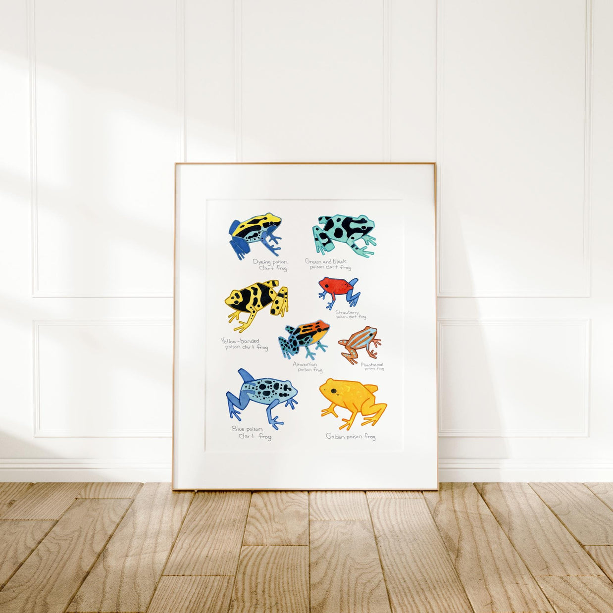 Poison Dart Frog Chart Print