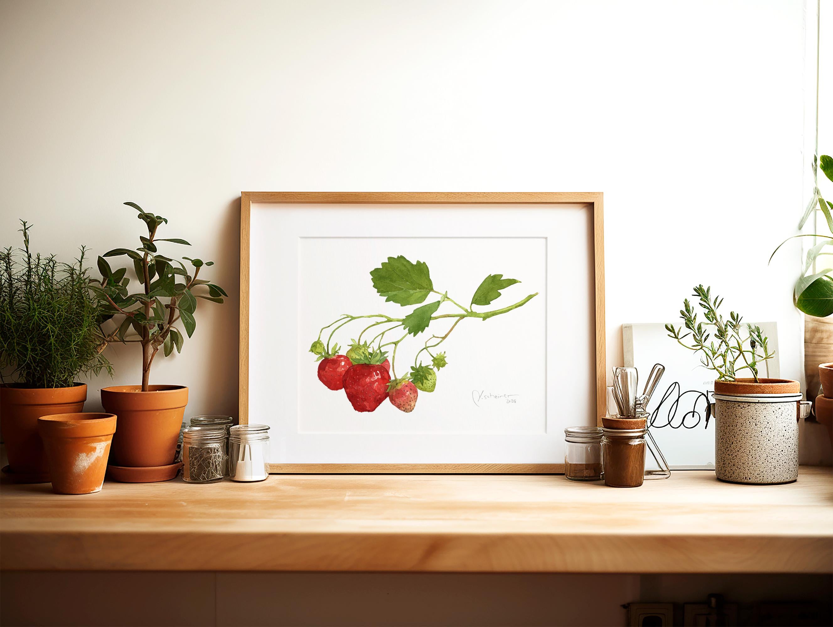 Strawberry Botanical Print