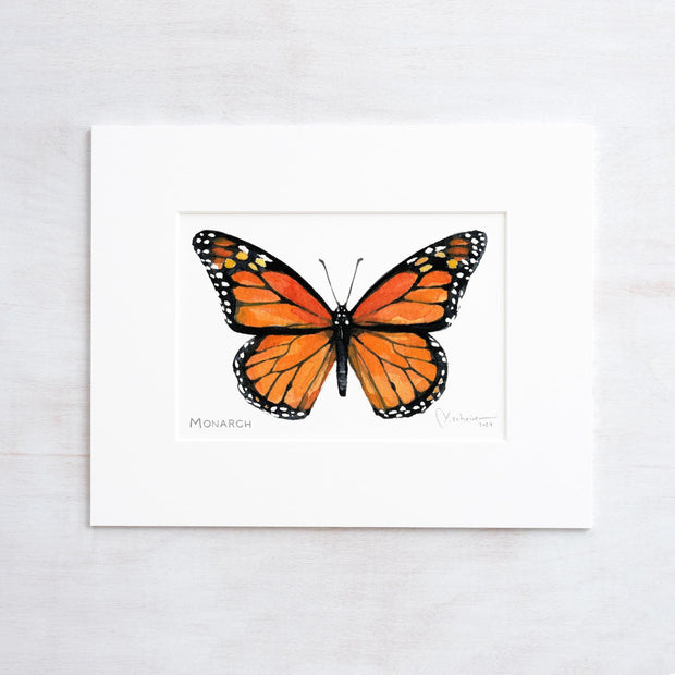 Monarch Butterfly Watercolor Art Print