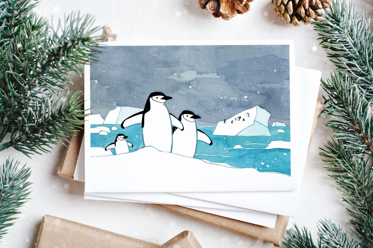 Chinstrap Penguin Card Set