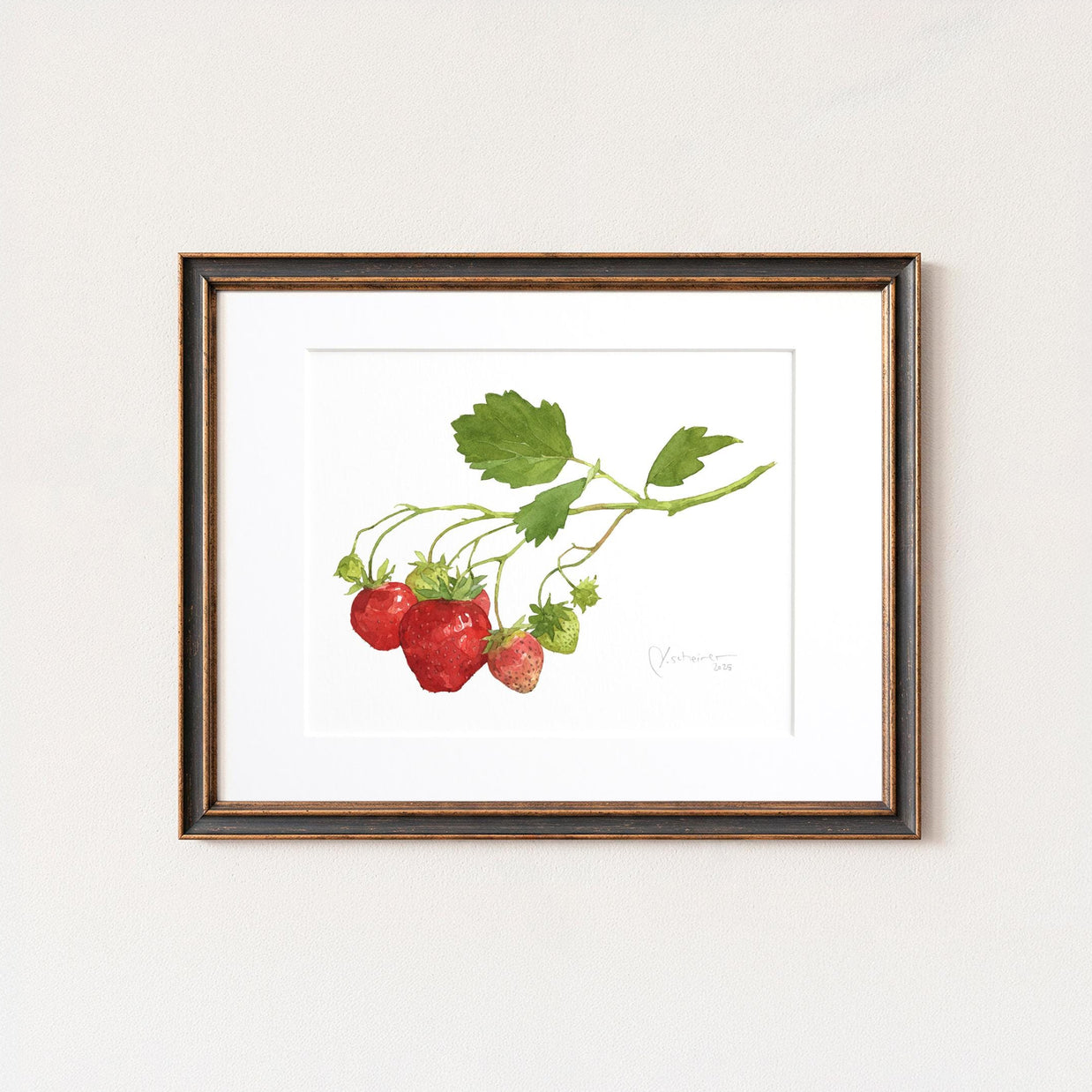 Strawberry Botanical Print