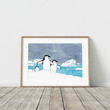 Chinstrap Penguins Print