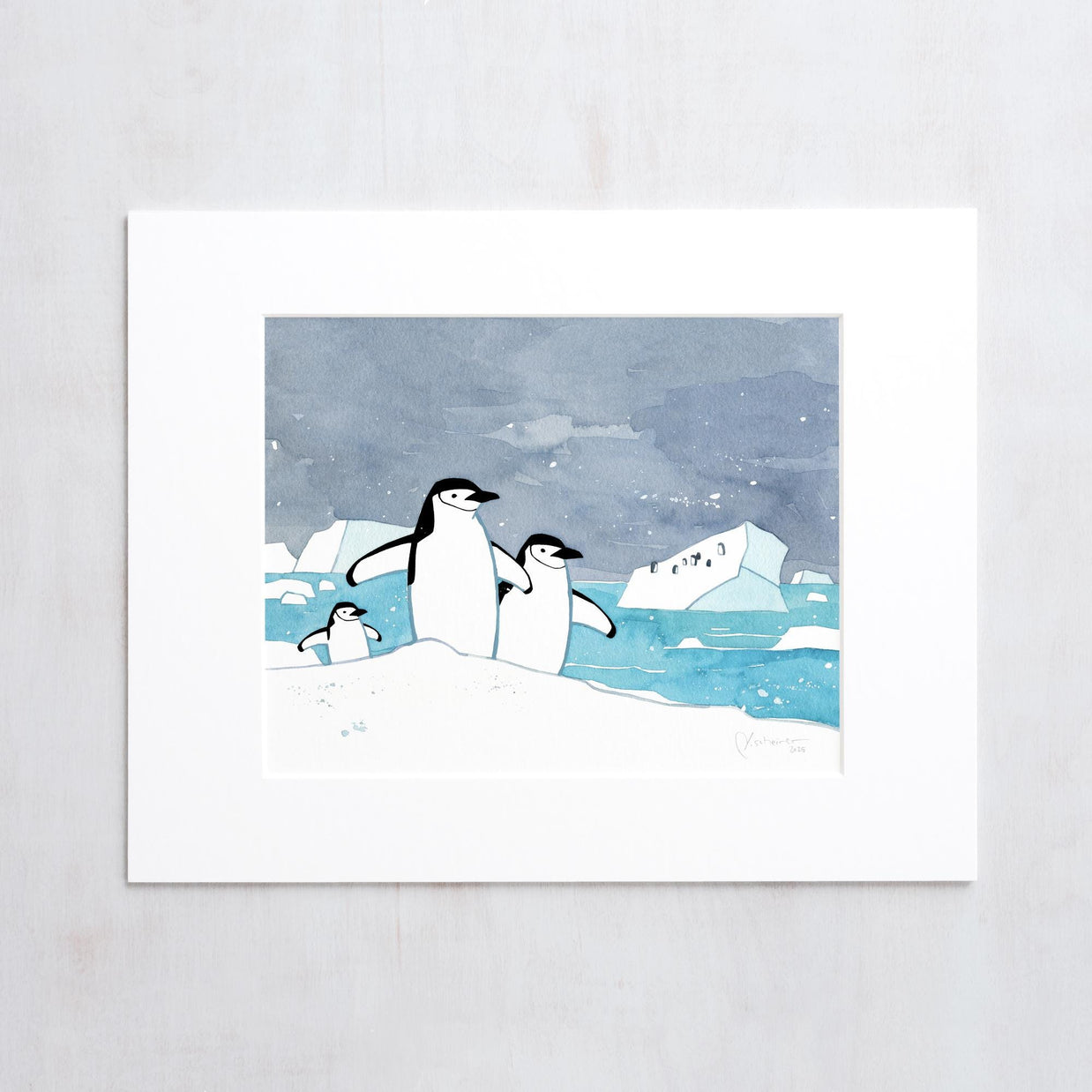 Chinstrap Penguins Print