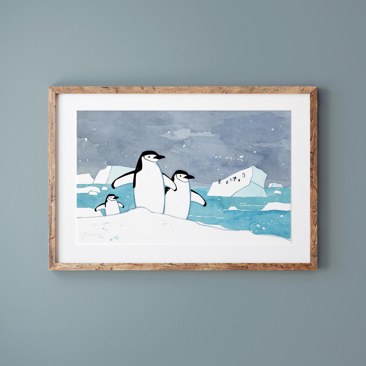 Chinstrap Penguins Print