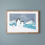 Chinstrap Penguins Print