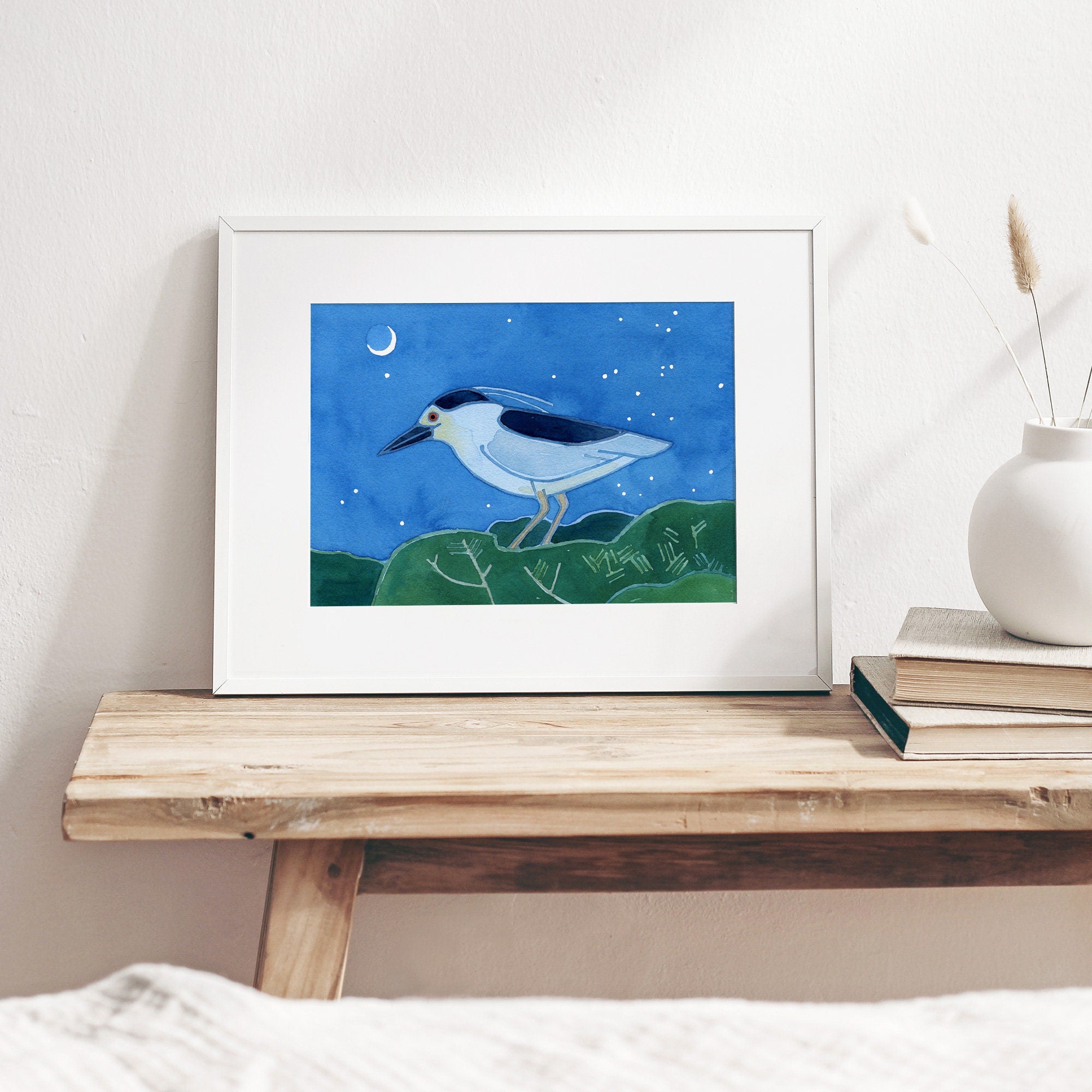 Black-crowned Night Heron Print
