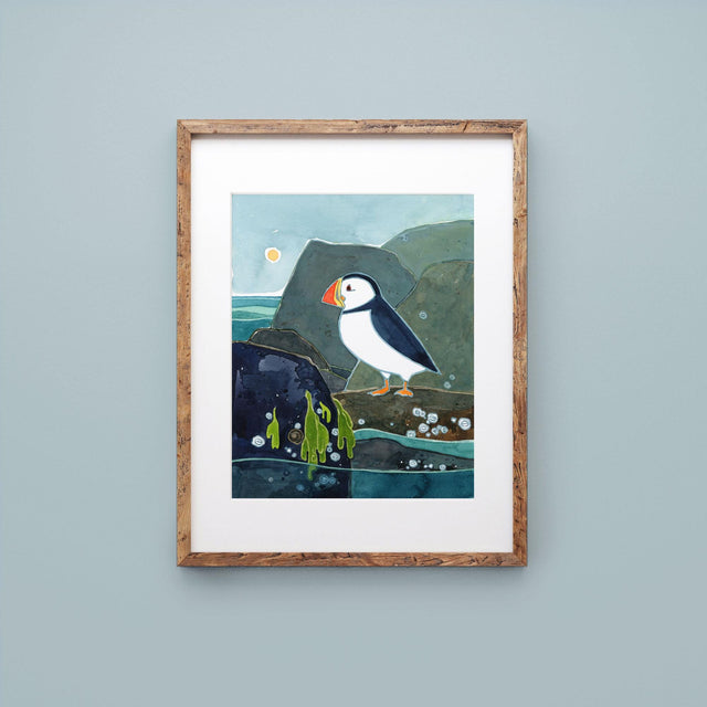 Coastal Puffin Print
