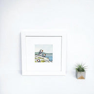 Puffins Watercolor Print