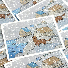Mink and Snow Card Set