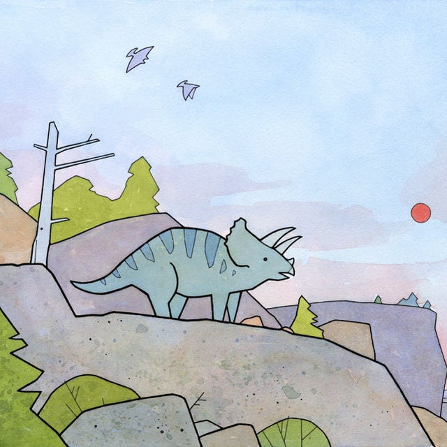 Triceratops Print