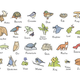 Woodland Alphabet Print