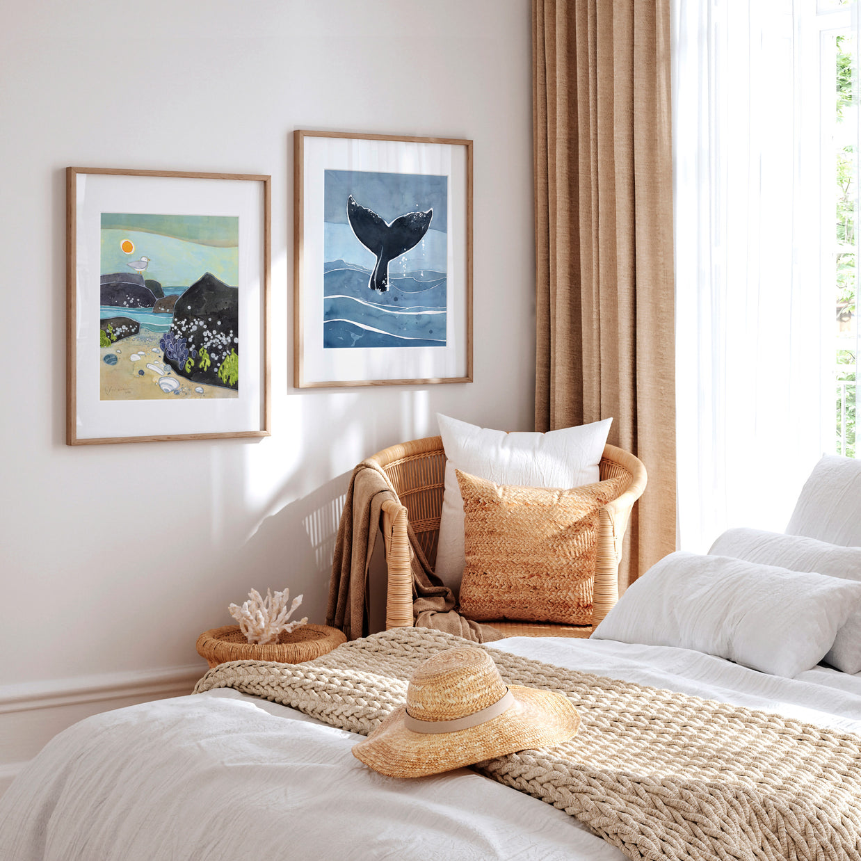 Whale Tail Ocean Print