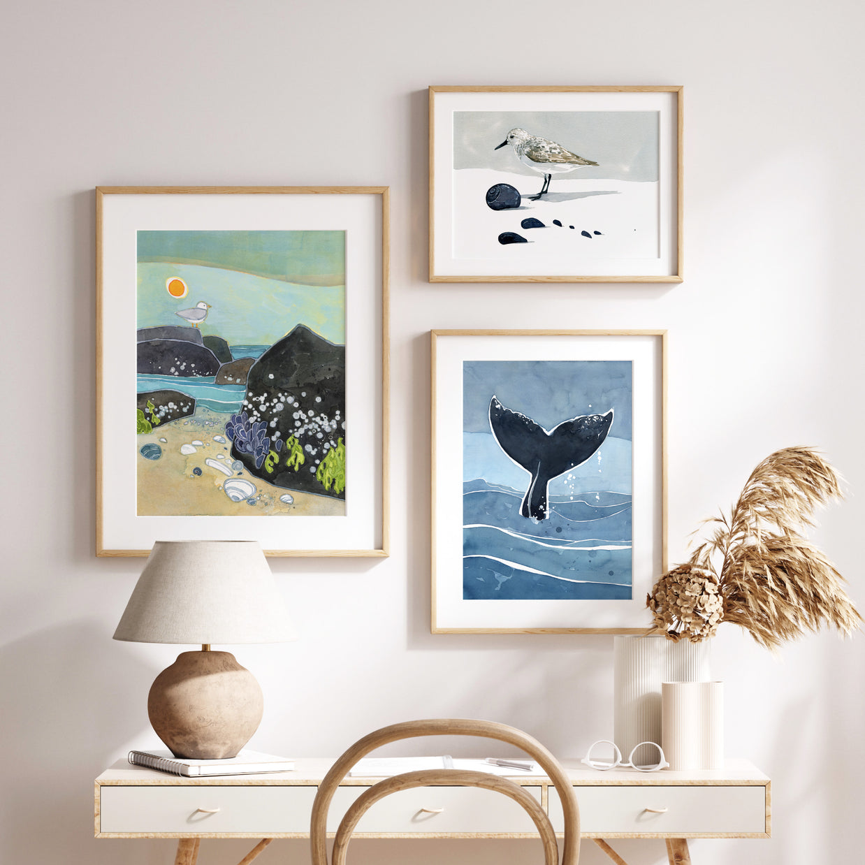 Whale Tail Ocean Print