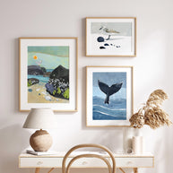 Whale Tail Ocean Print