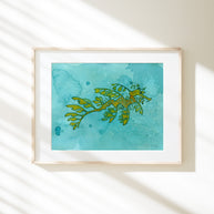 Leafy Sea Dragon Art Print Ocean Nursery Animal Watercolor Illustration