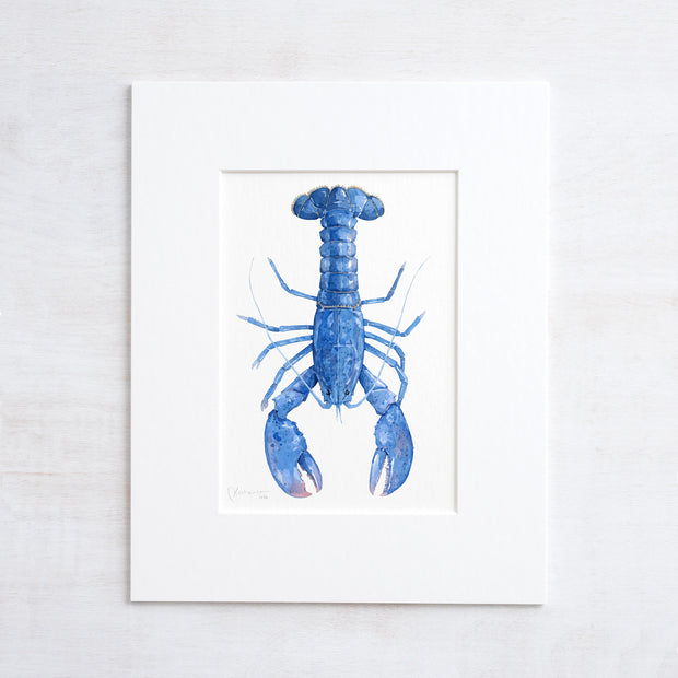 Blue Lobster Print