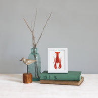 Framed Mini Lobster Watercolor Print