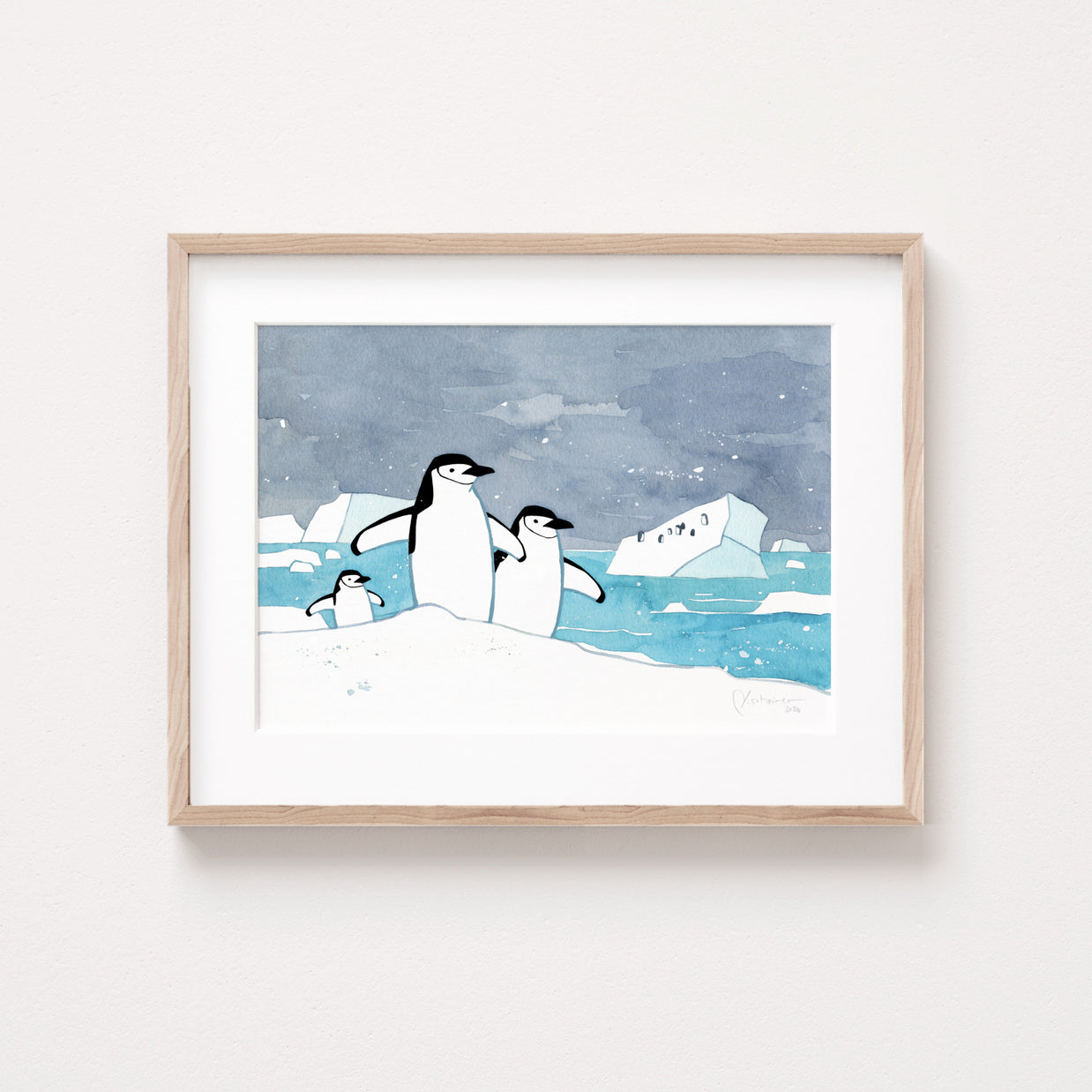 Chinstrap Penguins Print