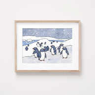 Gentoo Penguins Art Print