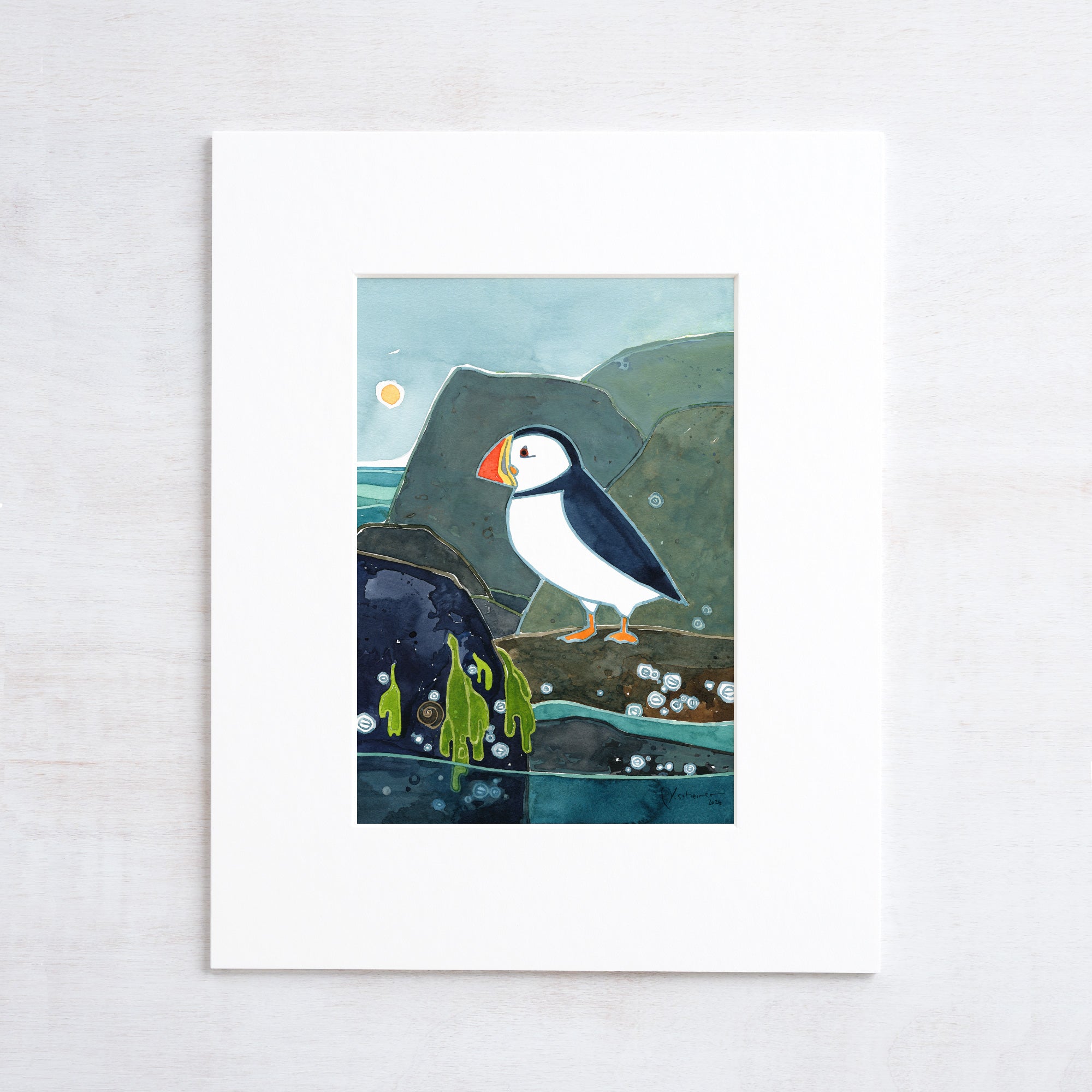 Coastal Puffin Print