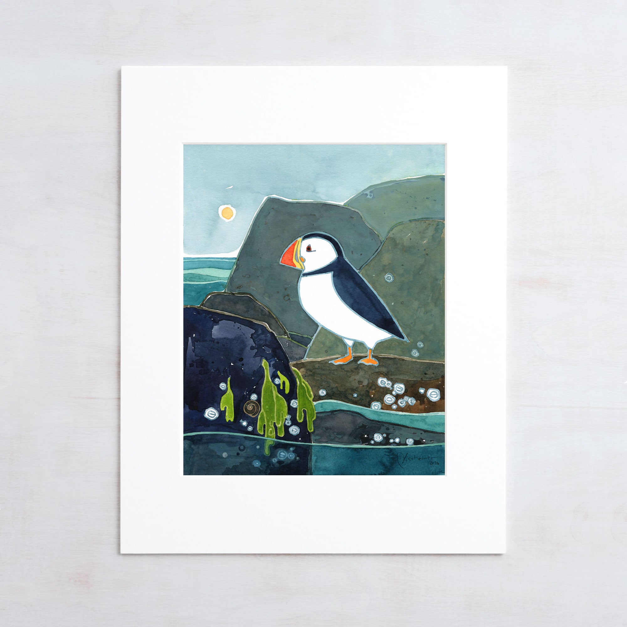 Coastal Puffin Print