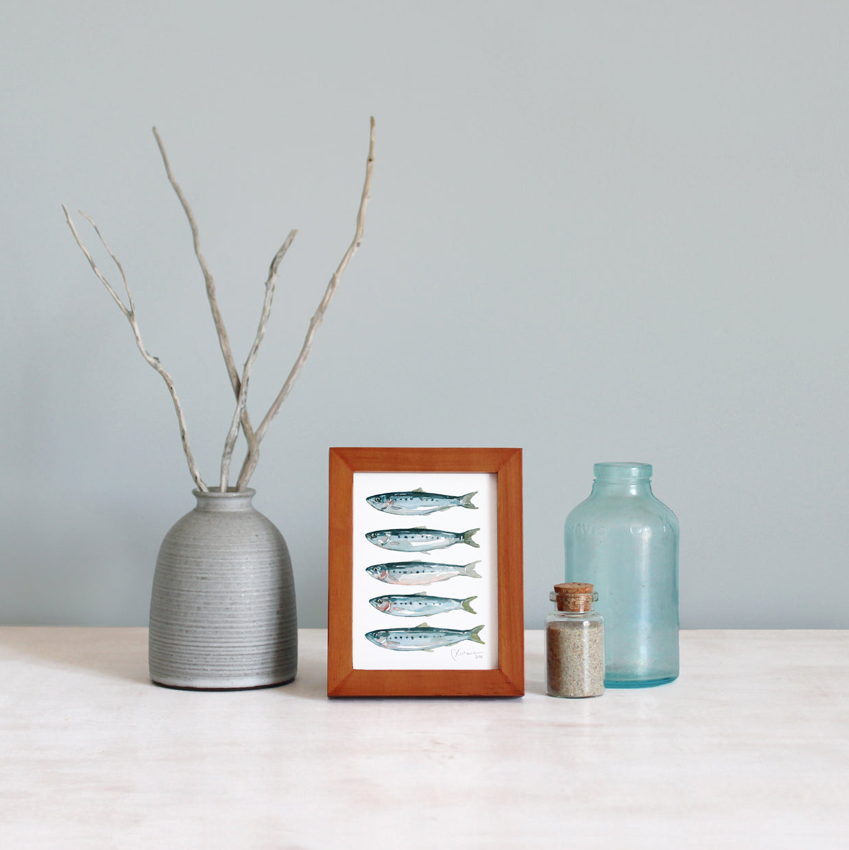 Framed Mini Sardines Print
