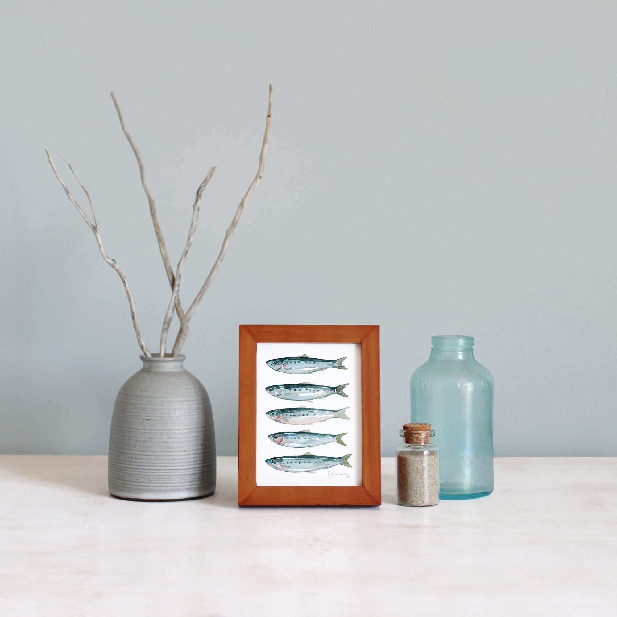 Framed Mini Sardines Print
